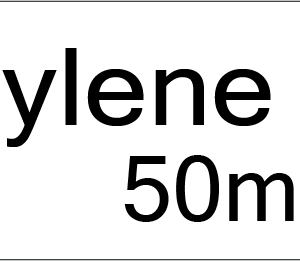 Methylene Blue (50mg/5ml) - Black on White, POLY, 100 Per Box, Gamma Sterilized