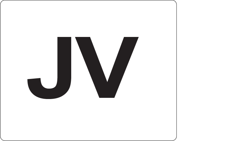 JV- 100 x 80, PAPER, Black Print on White Label, 400 per roll