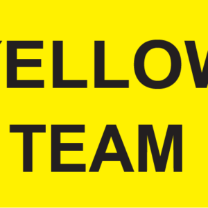 YELLOW TEAM - 70 x 40 Black Print on Fluoro Yellow 500 per roll