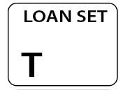 LOAN SET T - White label 400 per roll 55X42mm