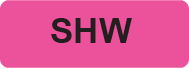 SHW - 70 x 25, Paper, Black print on Fluoro Pink Label, 500 per roll