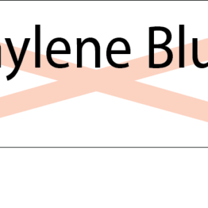 Methylene Blue - Black on White St Andrews Watermark, POLY, 100 Per Box, Gamma Sterilized