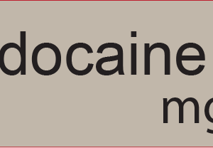 Lidocaine mg/ml- 40 x 12, PAPER, Black print on Grey Label, 800 PER ROLL