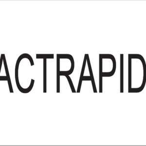 ACTRAPID- PAPER, 100 x 80, Black Print on White Label, 400 per roll