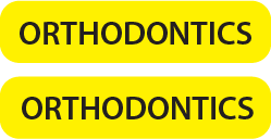 ORTHODONTICS - Black on Yellow - 8 x 35mm - 1,000 Per Roll ML/