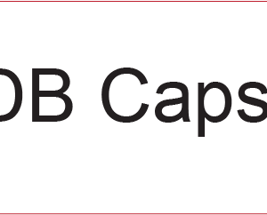 DB Caps - 40 x 12, PAPER, Black print on White Label, 800 per roll
