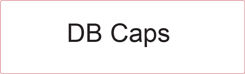 DB Caps - 40 x 12, PAPER, Black print on White Label, 800 per roll