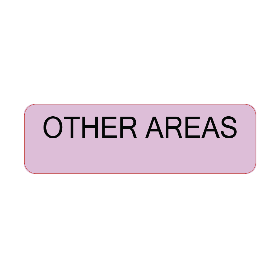OTHER AREAS, 40 x 12, PAPER, Black print on Violet Label, 800 per roll