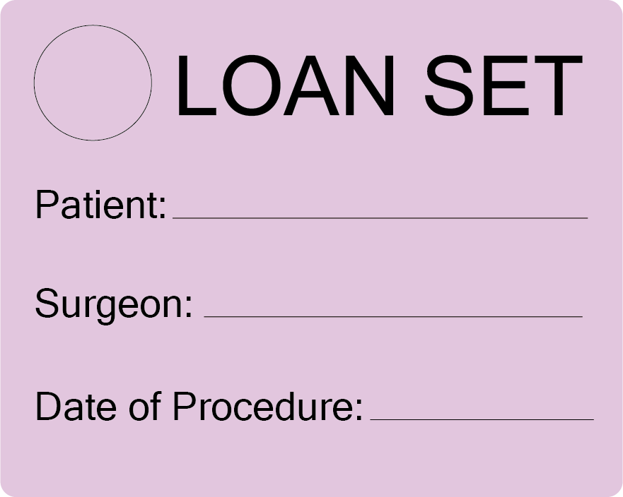 LOAN SET- 100 x 80, PAPER, Black print on Violet Label, 400 per roll