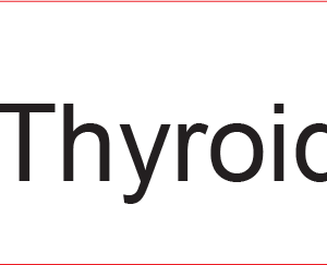 Thyroid  - 40 x 12, PAPER, Black print on White Label, 800 per roll