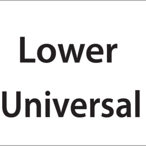 Lower Universal -27mm x 36mm Black Print on White Label, 400 per roll
