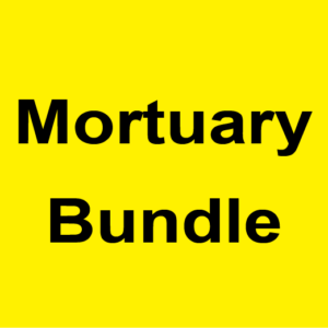 Mortuary Bundle, 43mm x 55mm Mortuary Bundle - yellow, 400 per roll
