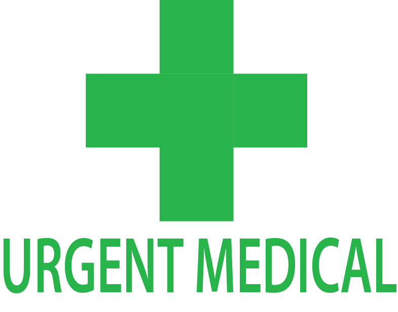 URGENT MEDICAL- 100 x 80, Green print on White Label, 400 per roll