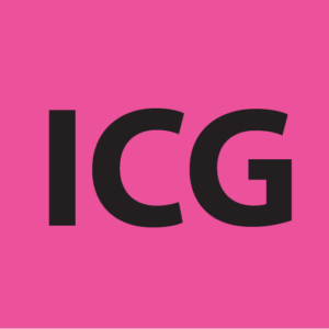 ICG - 27mm x 36mm, PAPER, Black Print on Pink Label, 400 per roll