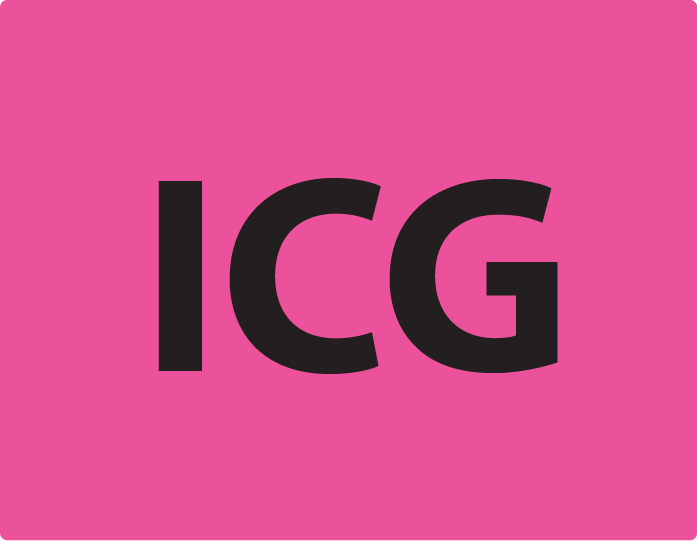 ICG - 27mm x 36mm, PAPER, Black Print on Pink Label, 400 per roll