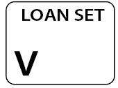 LOAN SET V- White label 400 per roll 55X42mm