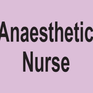 Anaesthetic Nurse- 100 x 80, PAPER, Black Print on Violet Label, 400 per roll