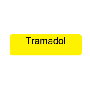 Tramadol- 40 x 12, PAPER, Black print on Yellow Label, 800 per roll