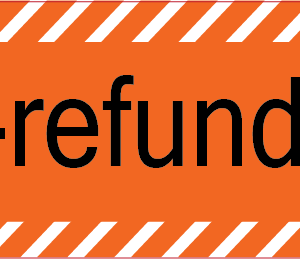 Non -refundable - 40 x 12, PAPER, Black print on Orange/White Diag Stripes, 800 per roll