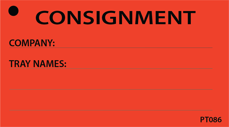 PT086/R CONSIGNMENT, 50 x 90 WITH Black print on red WITH TAGS