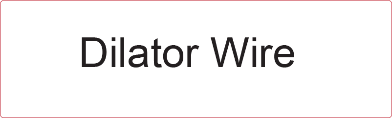 Dilator Wire - 40 x 12, PAPER, Black print on White Label, 800 per roll