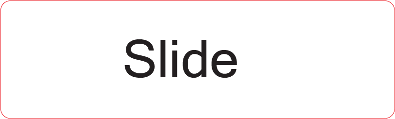 Slide- 40 x 12, PAPER, Black print on White Label, 800 per roll