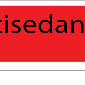 Antisedan - 40 x 12, PAPER, Black print on Red Label, 800 per roll