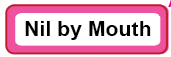 Nil by Mouth - 40 x 12, PAPER, Black print on White Label with Pink border, 800 per roll