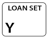 LOAN SET Y White label 400 per roll 55X42mm