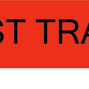 FAST TRACK - 40 x 12, PAPER, Black print on Red label, 800 per roll
