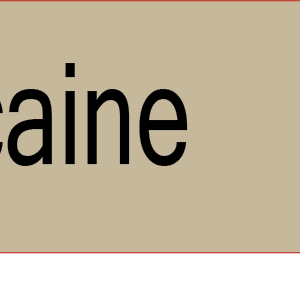 Xylocaine 1% - 40 x 12, PAPER, Black print on Grey Label, 800 per roll
