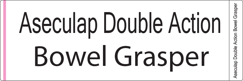 ASECULAP DOUBLE ACTION BOWEL GRASPER 105 x 35 - Roll 500 - BC1PBSI - STEAM INDICATOR 38mm CORE