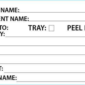 INSTRUMENT REPAIR TAG, GENERIC - 50 x 90, Black Print on White, 100 per pack with ties