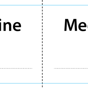 Medicine - 70 x 25mm, PAPER, Black print on White label, 500 per roll