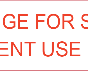 SYRINGE FOR SINGLE PATIENT USE ONLY- 40 x 12, PAPER, Red print on White Label, 800 per roll