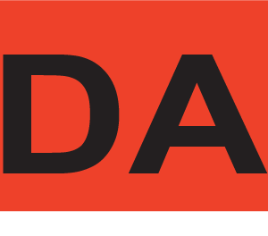 DA - 40 x 12, PAPER, Black print on Red Label, 800 per roll