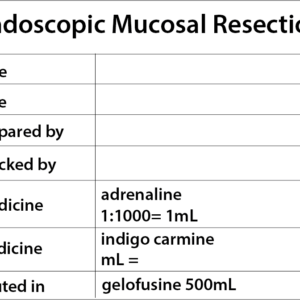 Endoscopic Mucosal Resection - PAPER, 100 x 80, Black Print on White Label, 400 per roll
