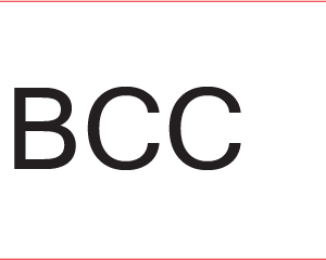 BCC - 40 x 12, PAPER, Black print on White Label, 800 per roll