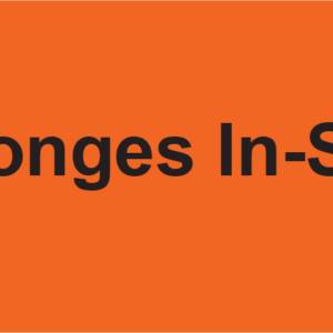Sponges In-Situ  - 70 x 40 Black on Fluoro Orange 500 per roll