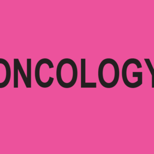 ONCOLOGY - 27mm x 36mm, PAPER, Black Print on Pink label, 400 per roll