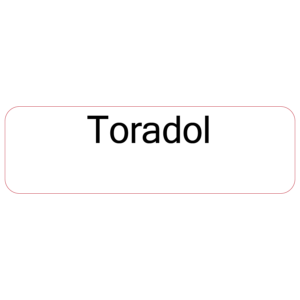 Toradol - 40 x 12, PAPER, Black print on White Label, 800 per roll