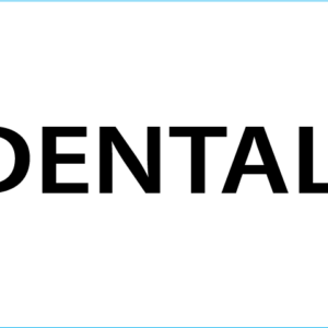 DENTAL - 50 x 90, Black print on White, 100 per Pack with Ties