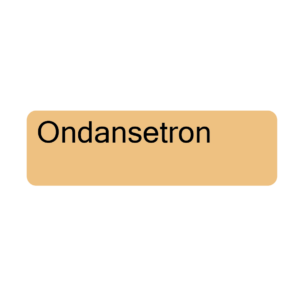 Ondansetron , 40 x 12, PAPER, Black print on Salmon Label, 800 per roll