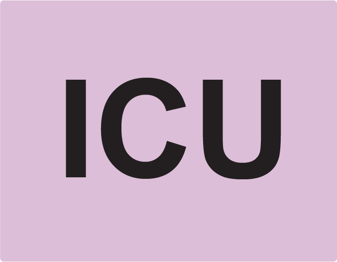 ICU, 27 x 36, PAPER, Black print on Violet label, 400 per roll