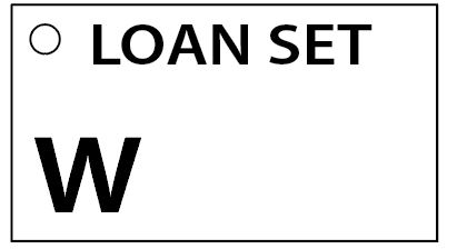 LOAN SET W - 90 x 50, Black print on White,100 per pack with ties