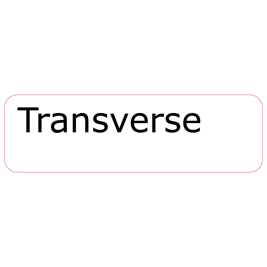 Transverse - 40 x 12, PAPER, Black print on White Label, 800 per roll