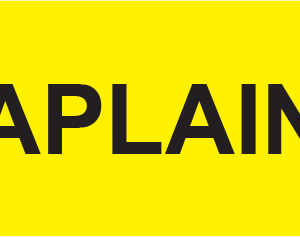 CHAPLAINCY- 40 x 12, PAPER, Black print on Yellow Label, 800 per roll