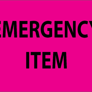 EMERGENCY ITEM - 100 x 80, PAPER, Fluoro Pink, 400 per roll