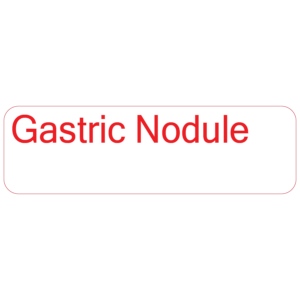 Gastric Nodule - 40 x 12, PAPER, Red print on White Label, 800 per roll