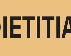 DIETITIAN- 40 x 12, PAPER, Black print on Salmon label, 800 per roll